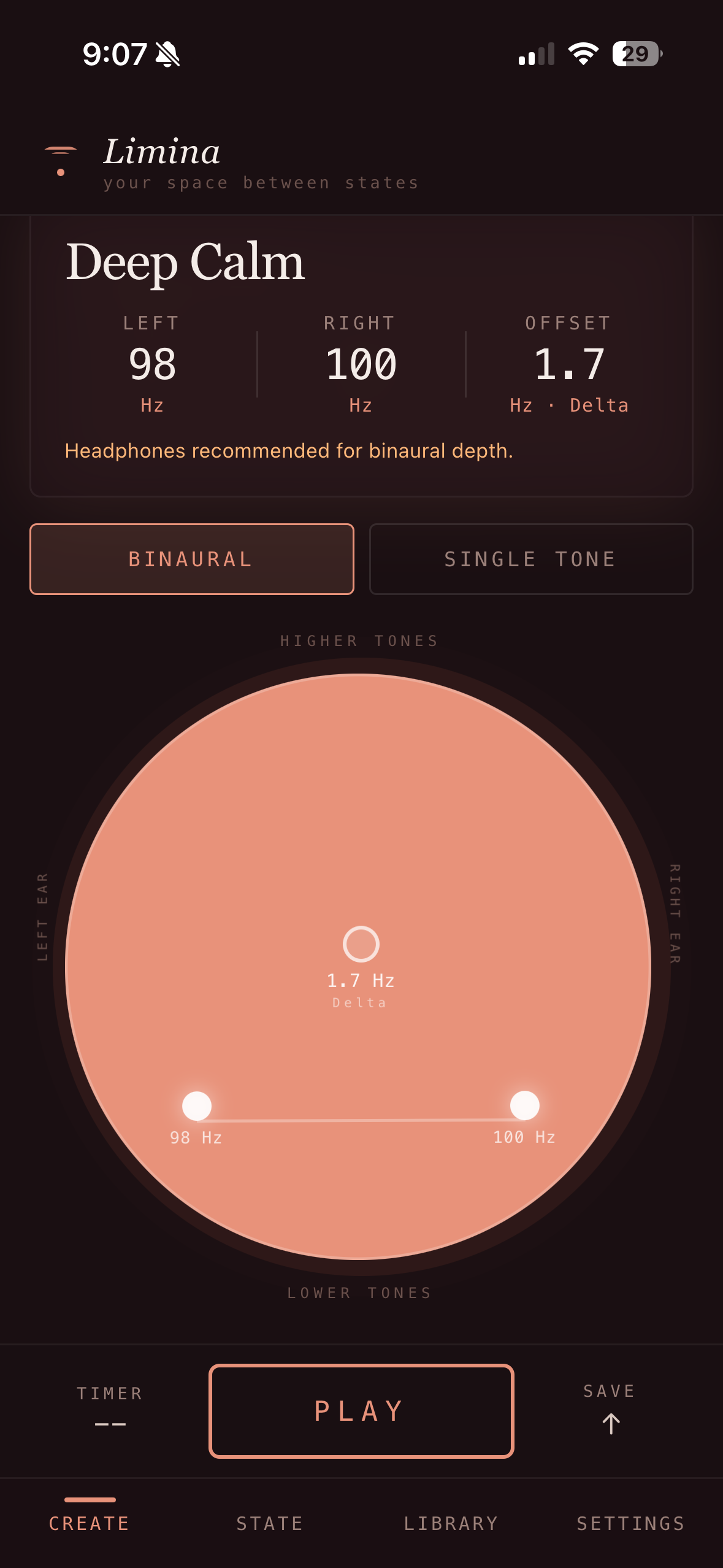 Limina — binaural pad